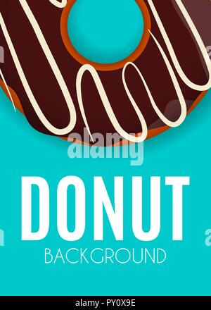 Abstract Donut Background Vector Illustration Stock Vector
