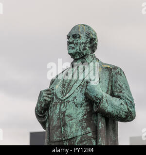 Statue of Jon Sigurdsson, political activist, Iceland's independence day, Reykjavik, Iceland Stock Photo