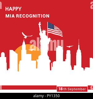 Happy Mia recognition card design vector Stock Vector