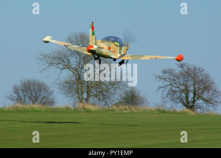 SIAI MARCHETTI SF.260W Warrior G-NRRA BF8431 of Geoffrey Boot Royal Aero Club RAeC Air Race Series at Great Oakley airfield, Essex, UK. Private flying Stock Photo