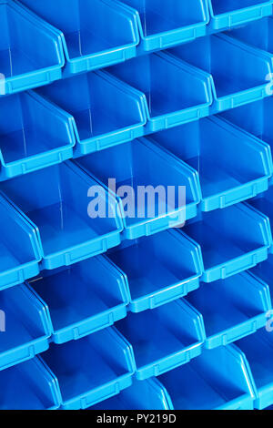 Storage Organizer Cart With Plastic Sorting Bins Stock Photo - Alamy