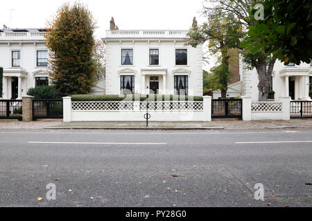 Regency housing on Addison Road, Holland Park, London, UK Stock Photo