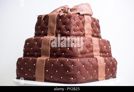 Wedding cake studio shot Stock Photo