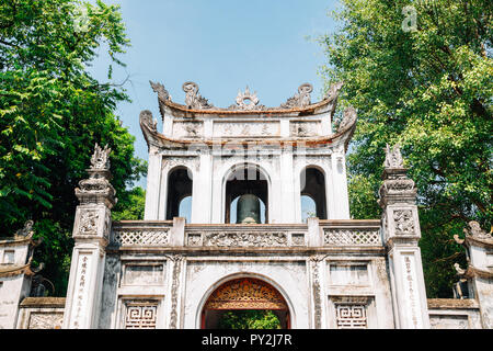 Temple of literature in Hanoi, Vietnam Stock Photo