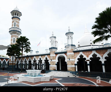 The Jamek mosque in the city center of Kuala Lumpur, Malaysia. Stock Photo