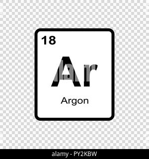 Chemical element of periodic table. Stock Vector