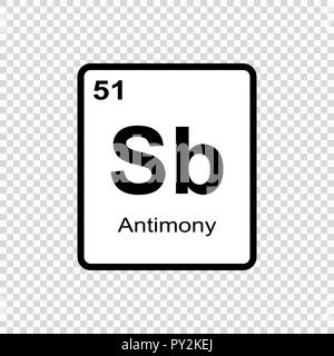 Chemical element of periodic table. Stock Vector