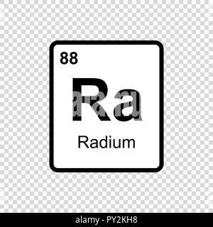 Chemical element of periodic table. Stock Vector