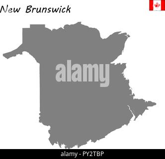 New Brunswick administrative map - High Quality Map Of New Brunswick Is A Province Of Canada Py2tbp 