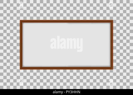 A Whiteboard on Transparent Background illustration Stock Vector
