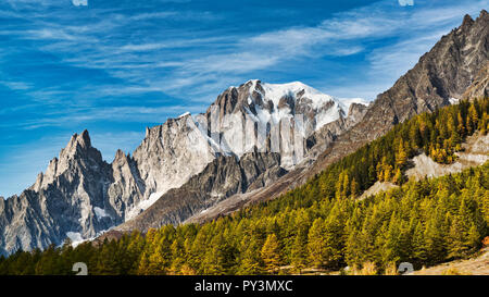 Mont Blanc in the morning, France Stock Photo - Alamy