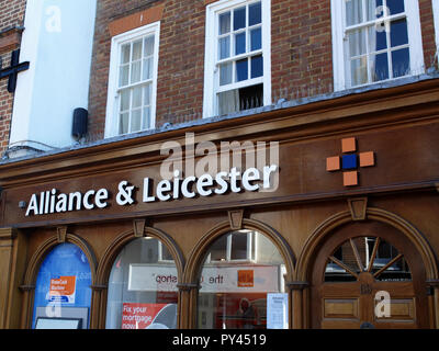 Alliance & Leicester Building Society in Chichester, West Sussex, England UK Stock Photo