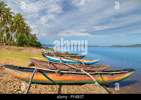 Catamaran fishing boats in Sri Lanka Stock Photo