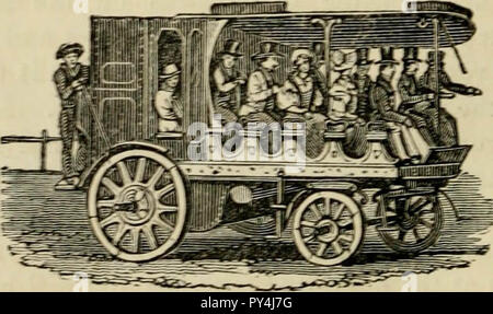 'The roads and railroads, vehicles, and modes of travelling, of ancient and modern countries; with accounts of bridges, tunnels, and canals, in various parts of the world ..' (1839) Stock Photo