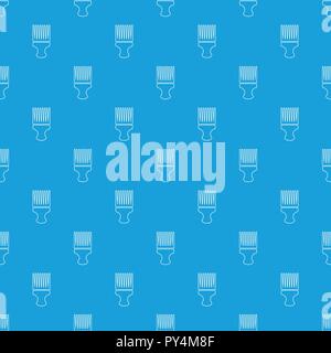 Haircut fix comb pattern vector seamless blue Stock Vector