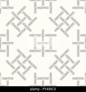 Abstract geometrical rectangles seamless pattern. Hand drawn geometry vector texture. Stock Vector