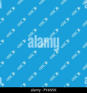 Electric hair clipper pattern vector seamless blue Stock Vector