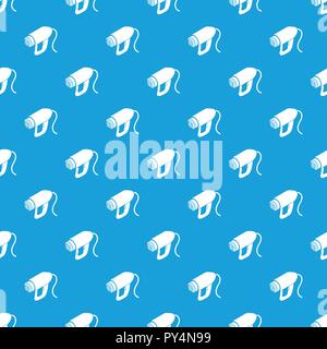 Heat power tool pattern vector seamless blue Stock Vector