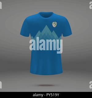 Premium Vector  Football kit of slovenia, tshirt template for soccer jersey
