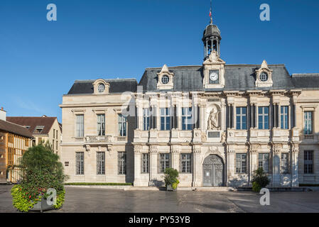 17th century Hôtel de Ville / town hall of the city Troyes in Louis XIII style, Aube, Grand Est, France Stock Photo