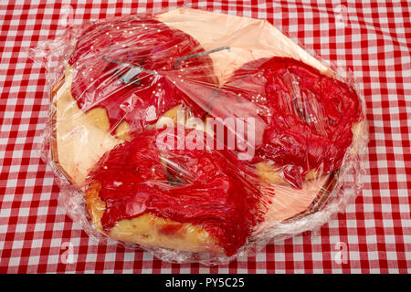Homemade iced ring doughnuts Stock Photo