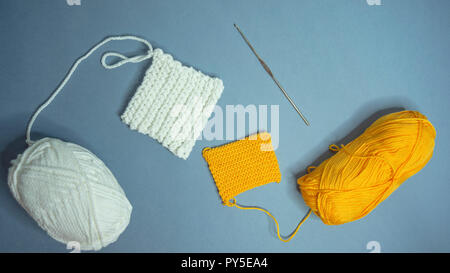 hands of the master crochet knit pattern, Stock Photo