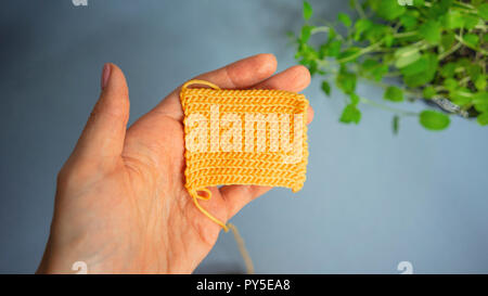 hands of the master crochet knit pattern, Stock Photo