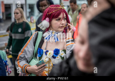 London, UK. 26th October 2018. MCM London Comic Con at Excel Centre. Credit: Guy Corbishley/Alamy Live News Stock Photo