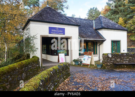 Killiecrankie Visitor Centre, a starting point to National Trust trails and the popular Soldier's Leap, Pertshire, Scotland. Stock Photo