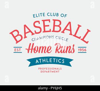 Baseball home runs is a vector illustration about sport Stock Vector