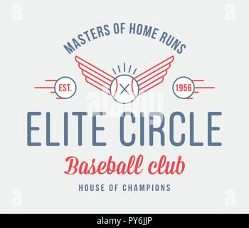 Masters of home runs is a vector illustration about sport Stock Vector