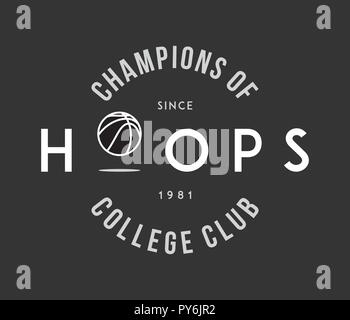 Basketball Hoops white on black is a vector illustration about sport Stock Vector