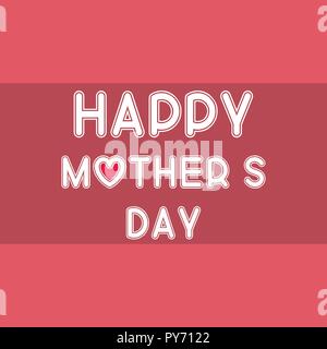 Happy Mothe's day design with creative typography vector Stock Vector