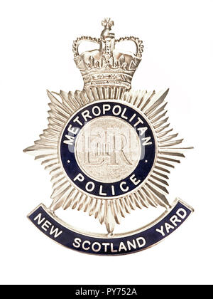 Metropolitan police New Scotland Yard badge Stock Photo