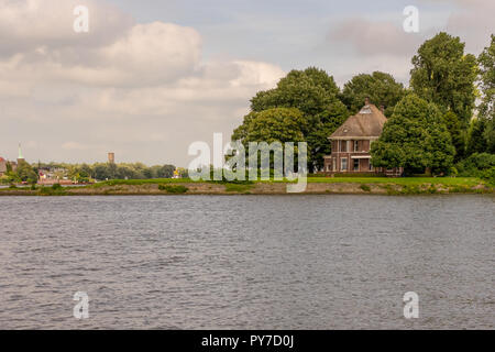 Rotterdam, Netherlands - 16 July, 2016: an old house along the Maas river Stock Photo