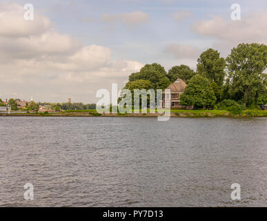 Rotterdam, Netherlands - 16 July, 2016: an old house along the Maas river Stock Photo