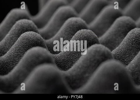 Studio sound proof foam pattern texture. Selective focus. Stock Photo