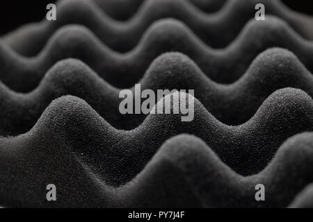Studio sound proof foam pattern texture. Selective focus. Stock Photo