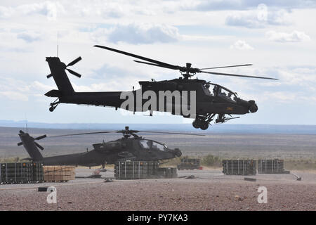 An AH-64 Apache assigned to 3rd Squadron, 6th Cavalry Regiment, Combat ...