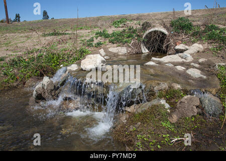 Rio Hondo Spreading Grounds, Water Replenishment District – WRD, Pico Rivera, Los Angeles County Stock Photo