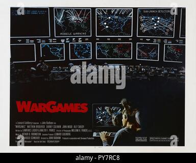 Original film title: WARGAMES. English title: WARGAMES. Year: 1983. Director: JOHN BADHAM. Credit: M.G.M/UNITED ARTIST / Album Stock Photo