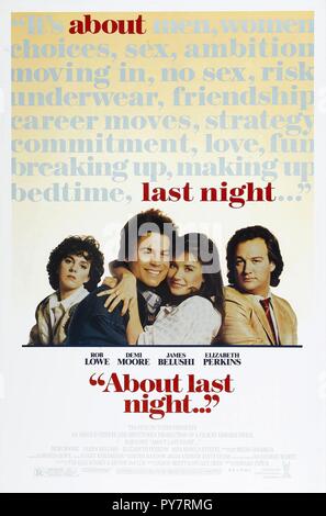 Original film title: ABOUT LAST NIGHT.. .. English title: ABOUT LAST NIGHT.. .. Year: 1986. Director: EDWARD ZWICK. Credit: TRISTAR PICTURES / Album Stock Photo