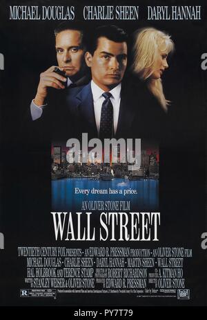Original film title: WALL STREET. English title: WALL STREET. Year: 1987. Director: OLIVER STONE. Credit: 20TH CENTURY FOX / Album Stock Photo