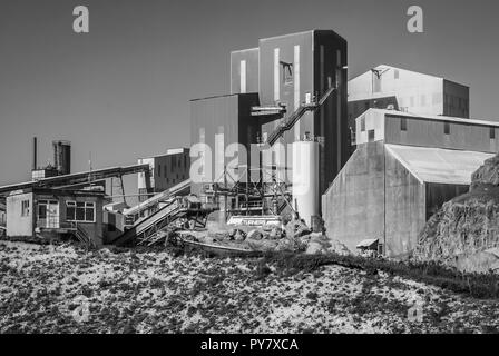 Cemex Mineral Plant - Peak District, Derbyshire Stock Photo