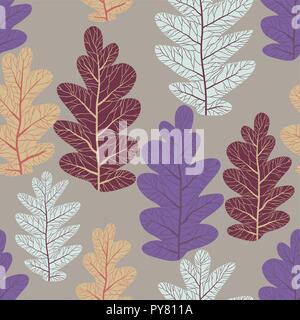 Leaves trend pattern Stock Vector