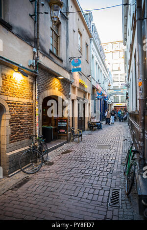 Brussels, popular Dellirium cafe bar Stock Photo