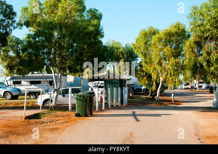 Recreational Caravan Park Stock Photo