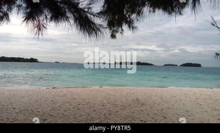 seascape in Kepulauan Seribu, Jakarta, Indonesia Stock Photo