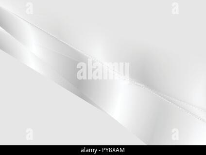 Grey silver stripes abstract gradient background. Vector design Stock Vector