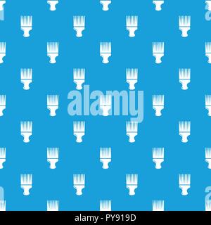 Haircut fix comb pattern vector seamless blue Stock Vector